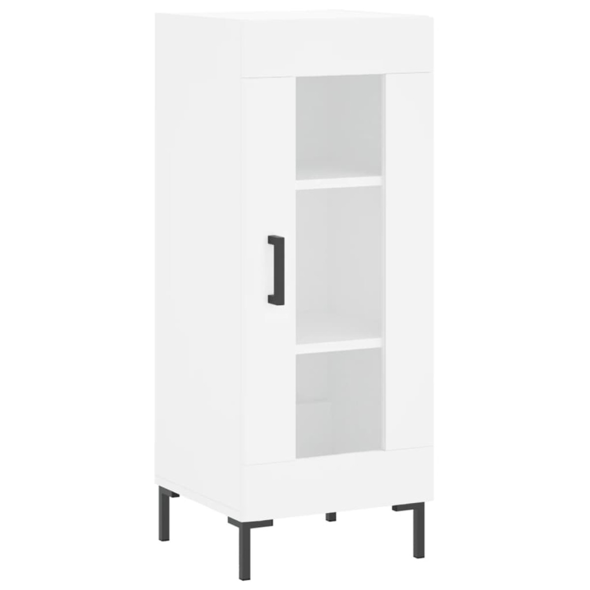vidaXL Ντουλάπι Λευκός 34,5 x 34 x 180 εκ. από Επεξεργασμένο Ξύλο