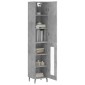vidaXL Ντουλάπι Γκρι Σκυροδέματος 34,5x34x180 εκ. Επεξεργασμένο Ξύλο