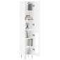 vidaXL Ντουλάπι Λευκός 34,5 x 34 x 180 εκ. από Επεξεργασμένο Ξύλο