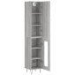 vidaXL Μπουφές Sonoma Γκρι 34,5 x 34 x 180 εκ. από Επεξεργασμένο Ξύλο