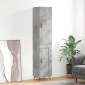 vidaXL Ντουλάπι Γκρι Σκυροδέματος 34,5x34x180 εκ. Επεξεργασμένο Ξύλο