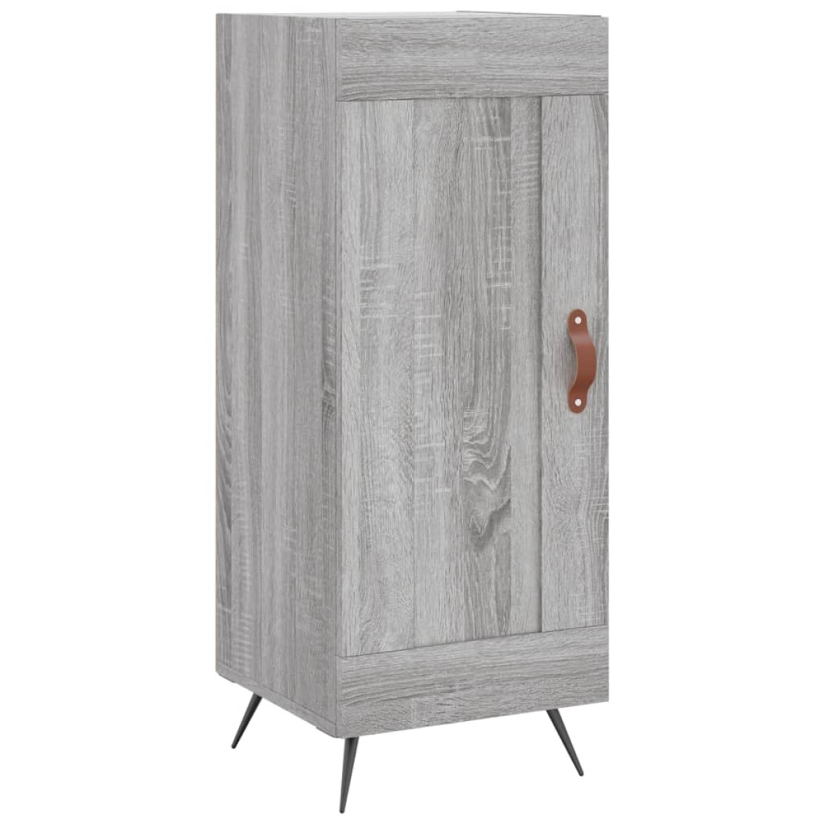 vidaXL Μπουφές Sonoma Γκρι 34,5 x 34 x 180 εκ. από Επεξεργασμένο Ξύλο