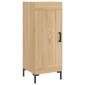 vidaXL Μπουφές Sonoma δρυς 34,5 x 34 x 180 εκ. από Επεξεργασμένο Ξύλο