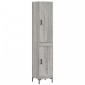 vidaXL Μπουφές Sonoma Γκρι 34,5 x 34 x 180 εκ. από Επεξεργασμένο Ξύλο