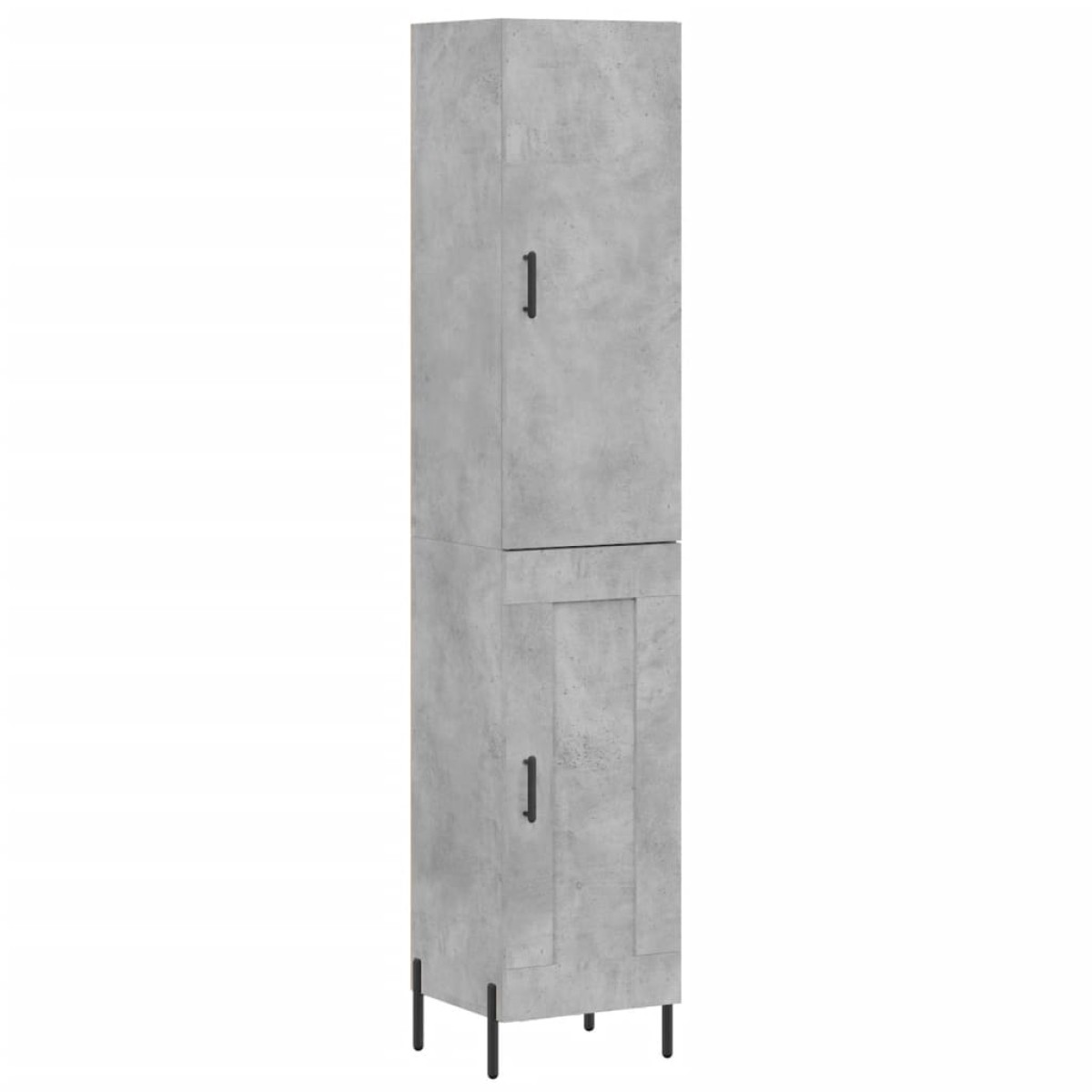 vidaXL Ντουλάπι Γκρι Σκυροδέματος 34,5x34x180 εκ. Επεξεργασμένο Ξύλο