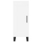 vidaXL Ντουλάπι Λευκός 34,5 x 34 x 180 εκ. από Επεξεργασμένο Ξύλο