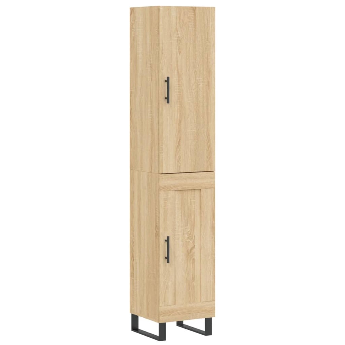 vidaXL Μπουφές Sonoma δρυς 34,5 x 34 x 180 εκ. από Επεξεργασμένο Ξύλο