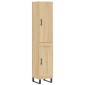vidaXL Μπουφές Sonoma δρυς 34,5 x 34 x 180 εκ. από Επεξεργασμένο Ξύλο