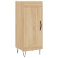 vidaXL Μπουφές Sonoma δρυς 34,5 x 34 x 180 εκ. από Επεξεργασμένο Ξύλο