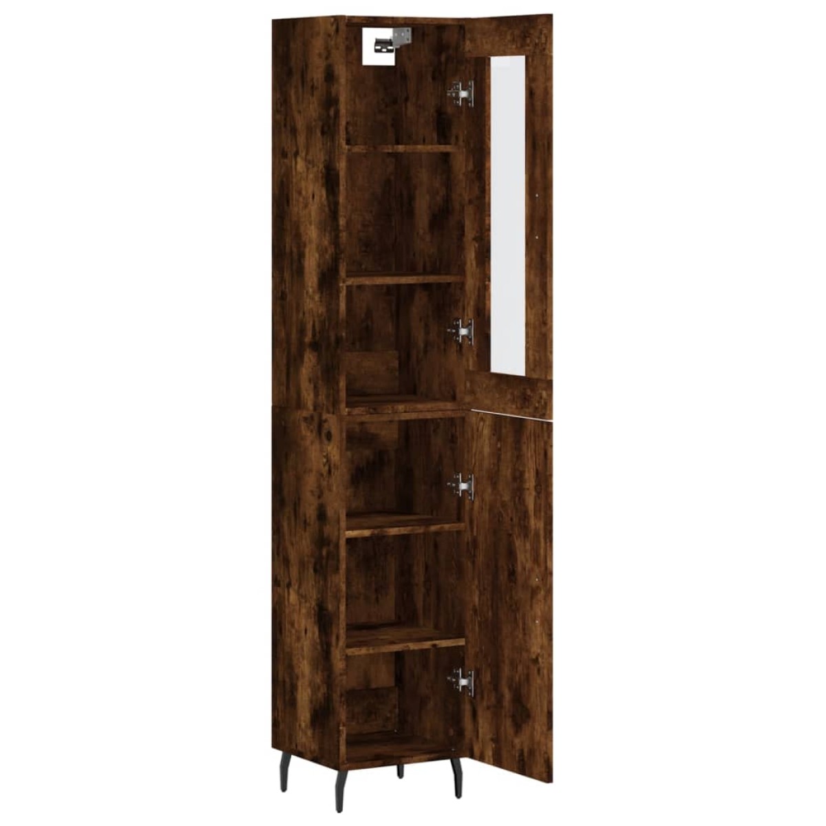 vidaXL Ντουλάπι Καπνιστή δρυς 34,5x34x180 εκ. από Επεξεργασμένο Ξύλο