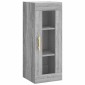 vidaXL Μπουφές Sonoma Γκρι 34,5 x 34 x 180 εκ. από Επεξεργασμένο Ξύλο