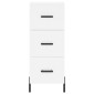 vidaXL Ντουλάπι Λευκός 34,5 x 34 x 180 εκ. από Επεξεργασμένο Ξύλο