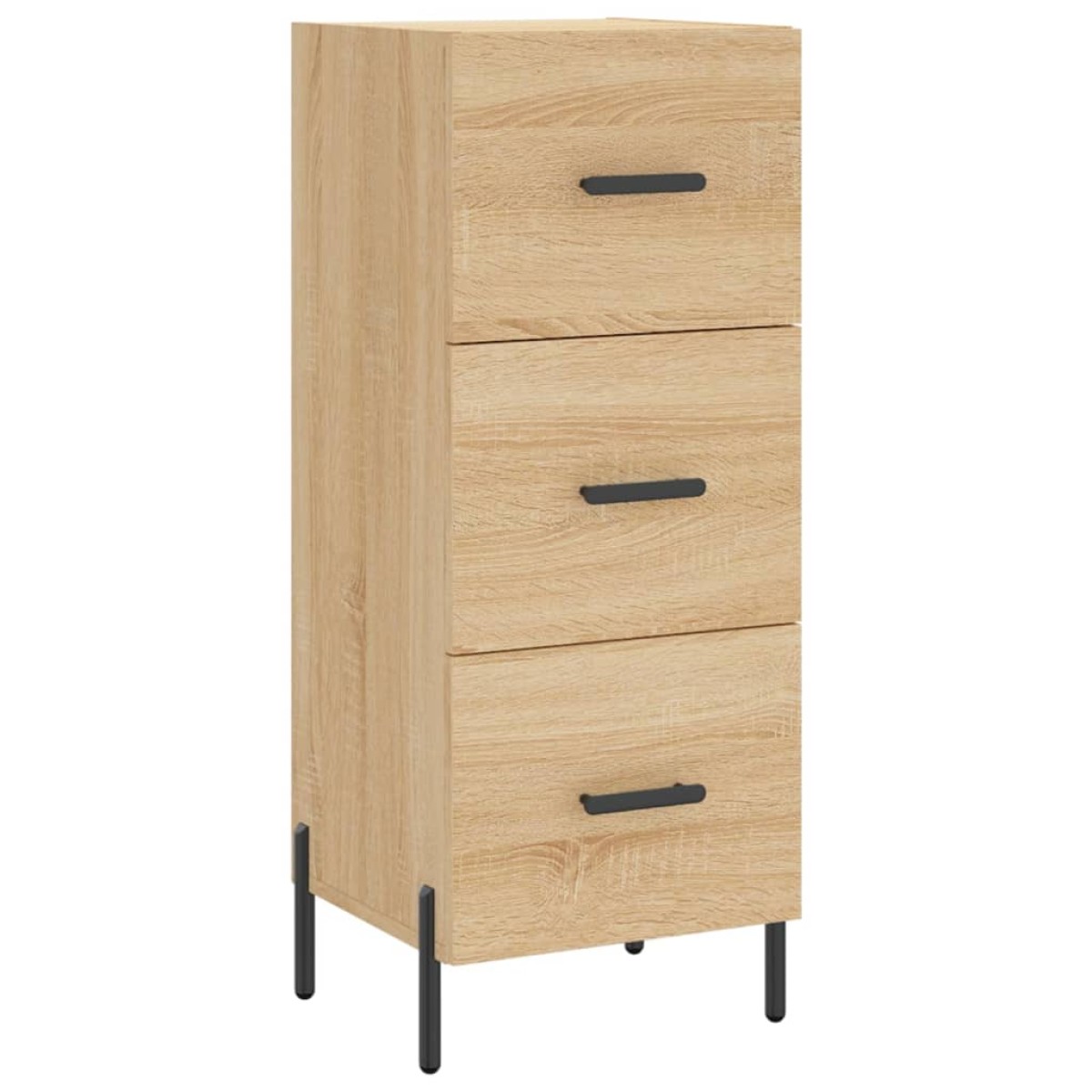 vidaXL Μπουφές Sonoma δρυς 34,5 x 34 x 180 εκ. από Επεξεργασμένο Ξύλο