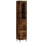 vidaXL Ντουλάπι Καπνιστή δρυς 34,5x34x180 εκ. από Επεξεργασμένο Ξύλο
