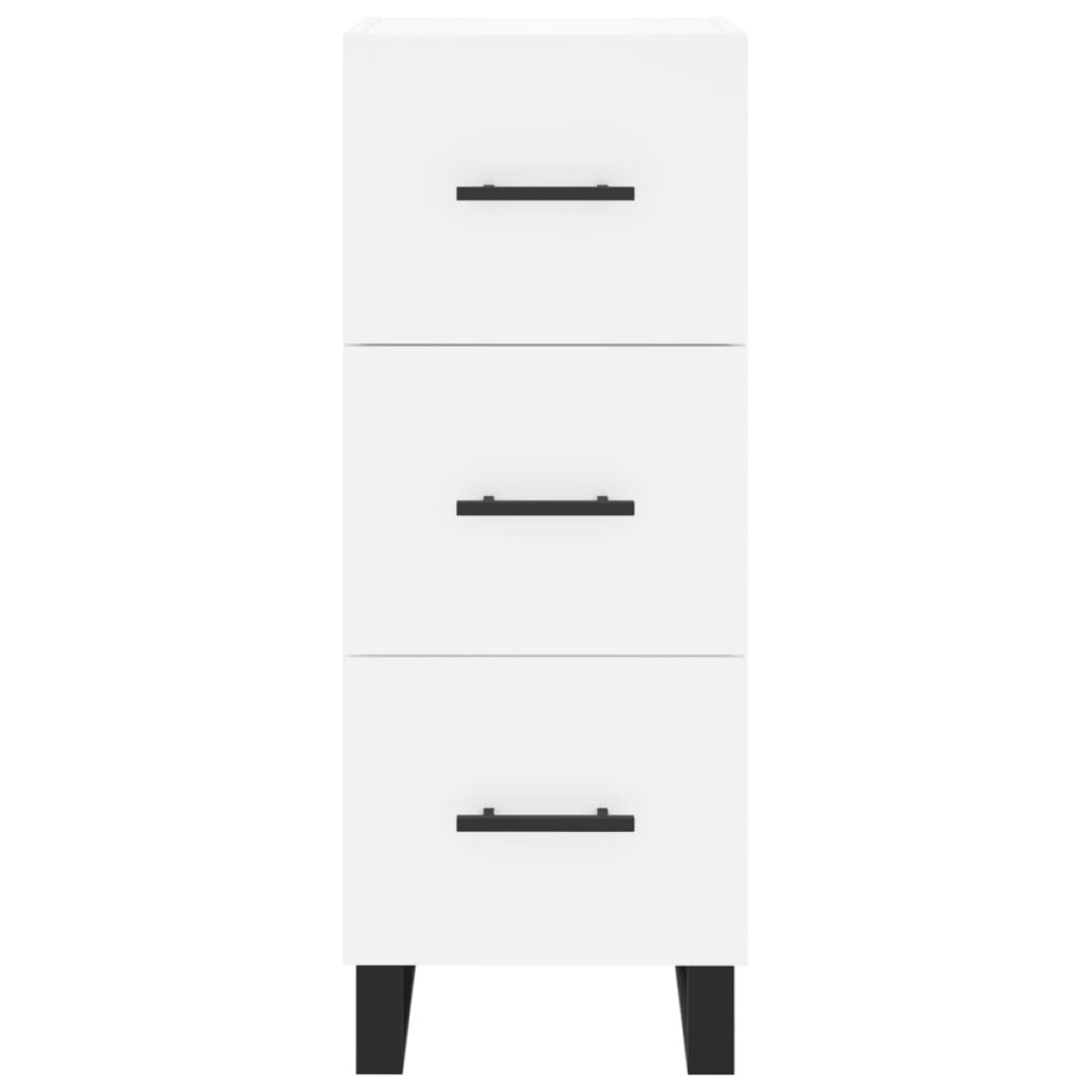 vidaXL Ντουλάπι Λευκός 34,5 x 34 x 180 εκ. από Επεξεργασμένο Ξύλο