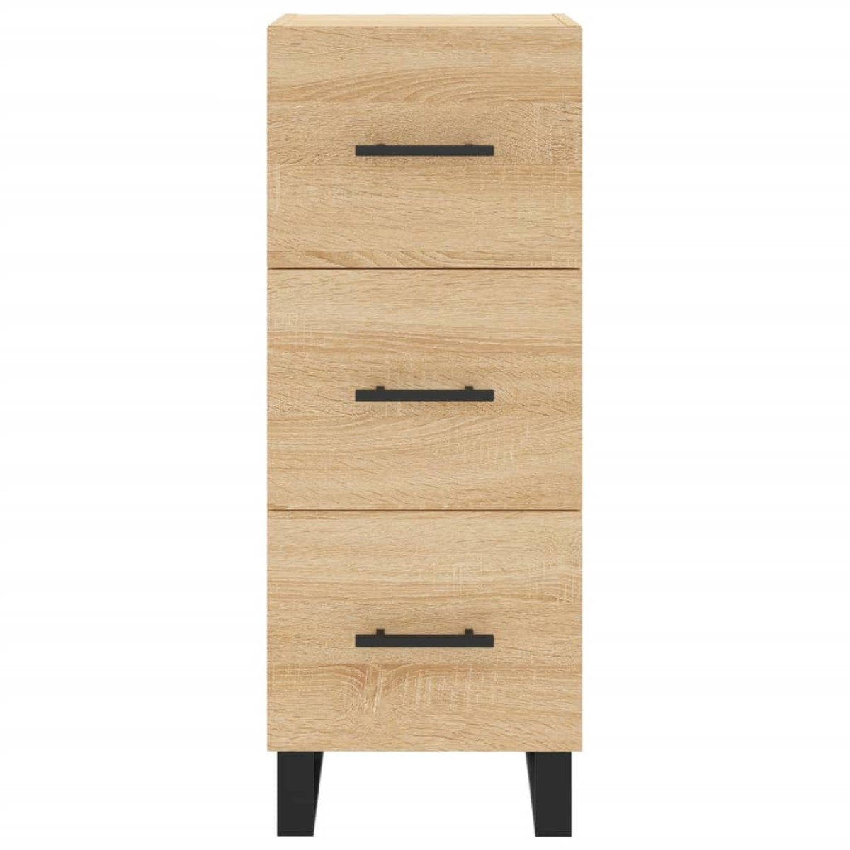 vidaXL Μπουφές Sonoma δρυς 34,5 x 34 x 180 εκ. από Επεξεργασμένο Ξύλο
