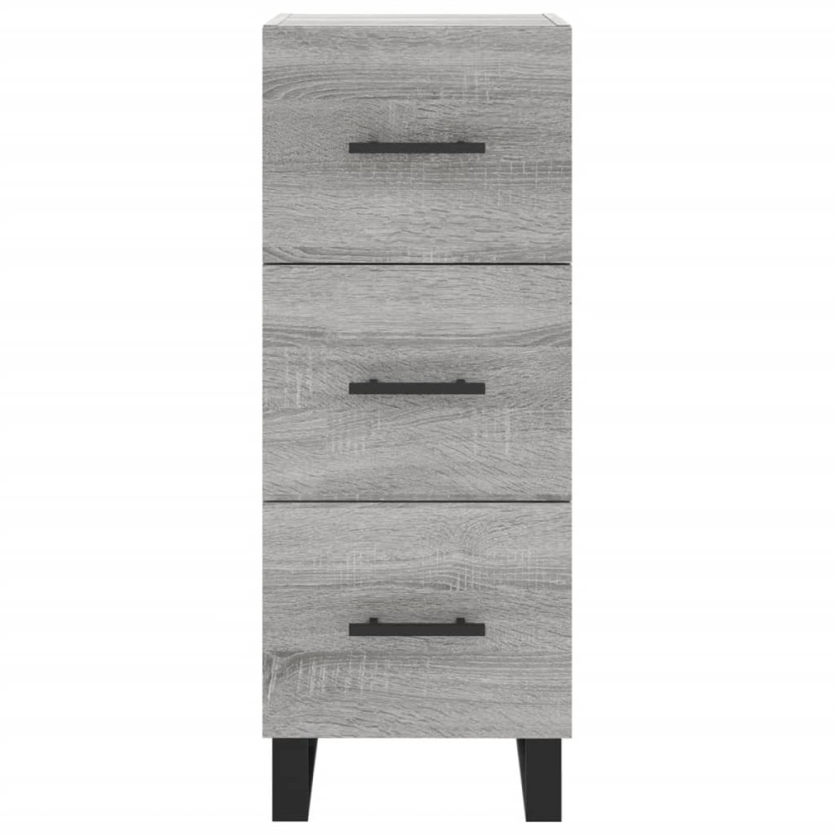 vidaXL Μπουφές Sonoma Γκρι 34,5 x 34 x 180 εκ. από Επεξεργασμένο Ξύλο
