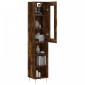 vidaXL Ντουλάπι Καπνιστή δρυς 34,5x34x180 εκ. από Επεξεργασμένο Ξύλο