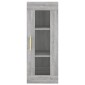 vidaXL Μπουφές Sonoma Γκρι 34,5 x 34 x 180 εκ. από Επεξεργασμένο Ξύλο