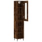 vidaXL Ντουλάπι Καπνιστή δρυς 34,5x34x180 εκ. από Επεξεργασμένο Ξύλο