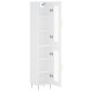 vidaXL Ντουλάπι Λευκός 34,5 x 34 x 180 εκ. από Επεξεργασμένο Ξύλο