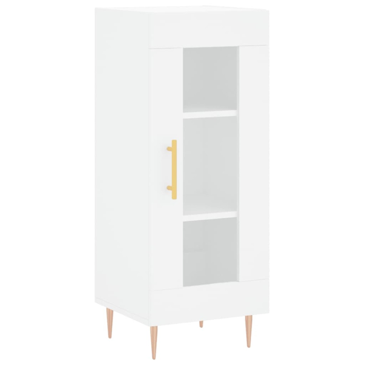 vidaXL Ντουλάπι Λευκός 34,5 x 34 x 180 εκ. από Επεξεργασμένο Ξύλο