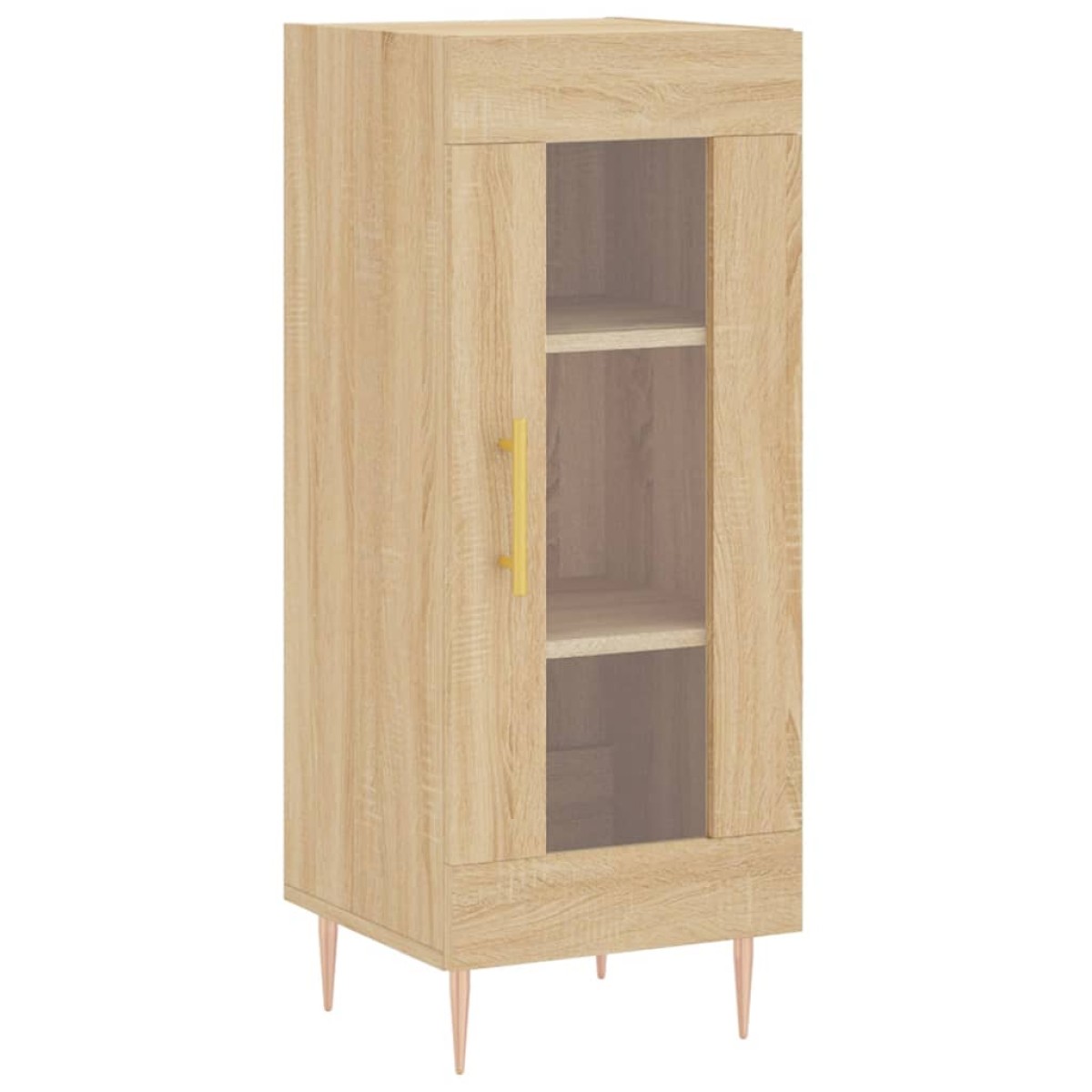 vidaXL Μπουφές Sonoma δρυς 34,5 x 34 x 180 εκ. από Επεξεργασμένο Ξύλο