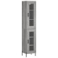 vidaXL Μπουφές Sonoma Γκρι 34,5 x 34 x 180 εκ. από Επεξεργασμένο Ξύλο
