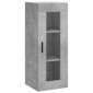 vidaXL Ντουλάπι Γκρι Σκυροδέματος 34,5x34x180 εκ. Επεξεργασμένο Ξύλο