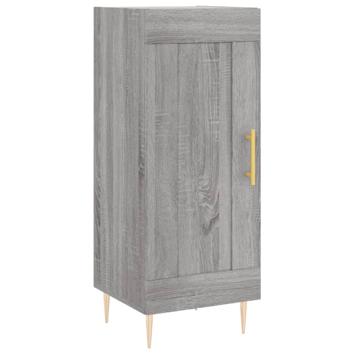 vidaXL Μπουφές Sonoma Γκρι 34,5 x 34 x 180 εκ. από Επεξεργασμένο Ξύλο