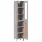 vidaXL Μπουφές Sonoma Γκρι 34,5 x 34 x 180 εκ. από Επεξεργασμένο Ξύλο