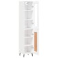 vidaXL Ντουλάπι Λευκός 34,5 x 34 x 180 εκ. από Επεξεργασμένο Ξύλο