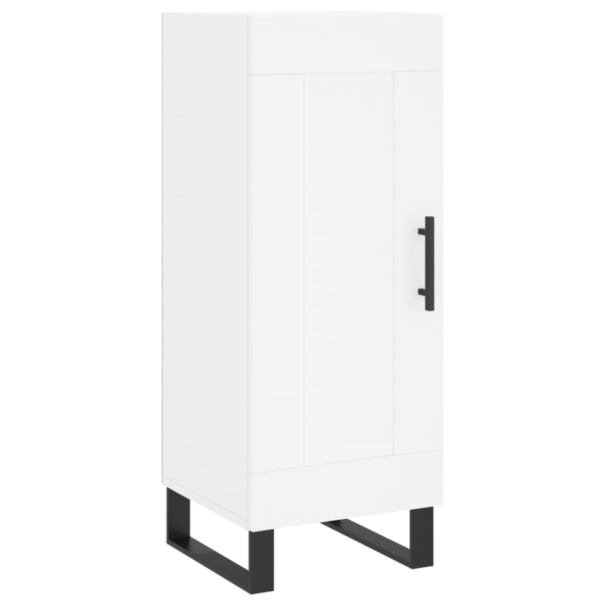 vidaXL Ντουλάπι Λευκός 34,5 x 34 x 180 εκ. από Επεξεργασμένο Ξύλο