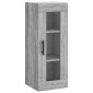 vidaXL Μπουφές Sonoma Γκρι 34,5 x 34 x 180 εκ. από Επεξεργασμένο Ξύλο