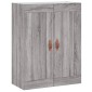 vidaXL Ντουλάπι Γκρι Sonoma 69,5 x 34 x 180 εκ. Επεξεργασμένο Ξύλο