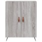 vidaXL Ντουλάπι Γκρι Sonoma 69,5 x 34 x 180 εκ. Επεξεργασμένο Ξύλο