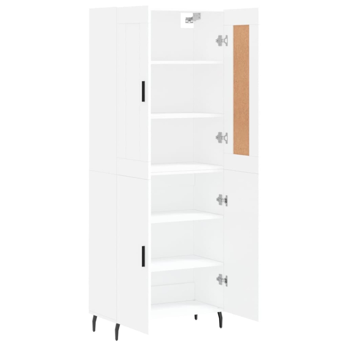 vidaXL Ντουλάπι Λευκό 69,5x34x180 εκ. από Επεξεργασμένο Ξύλο
