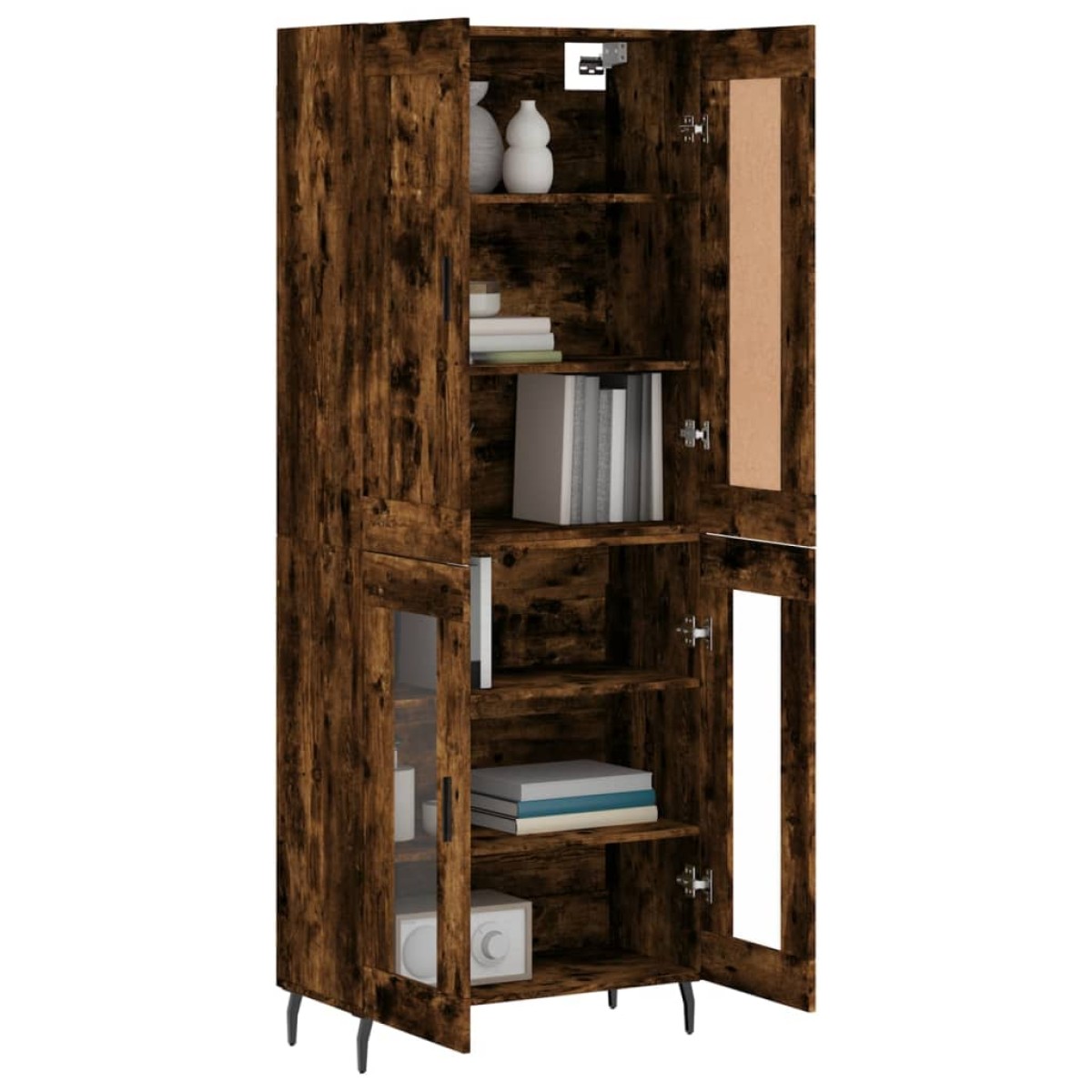 vidaXL Ντουλάπι Καπνιστή Δρυς 69,5x34x180 εκ. από Επεξεργασμένο Ξύλο