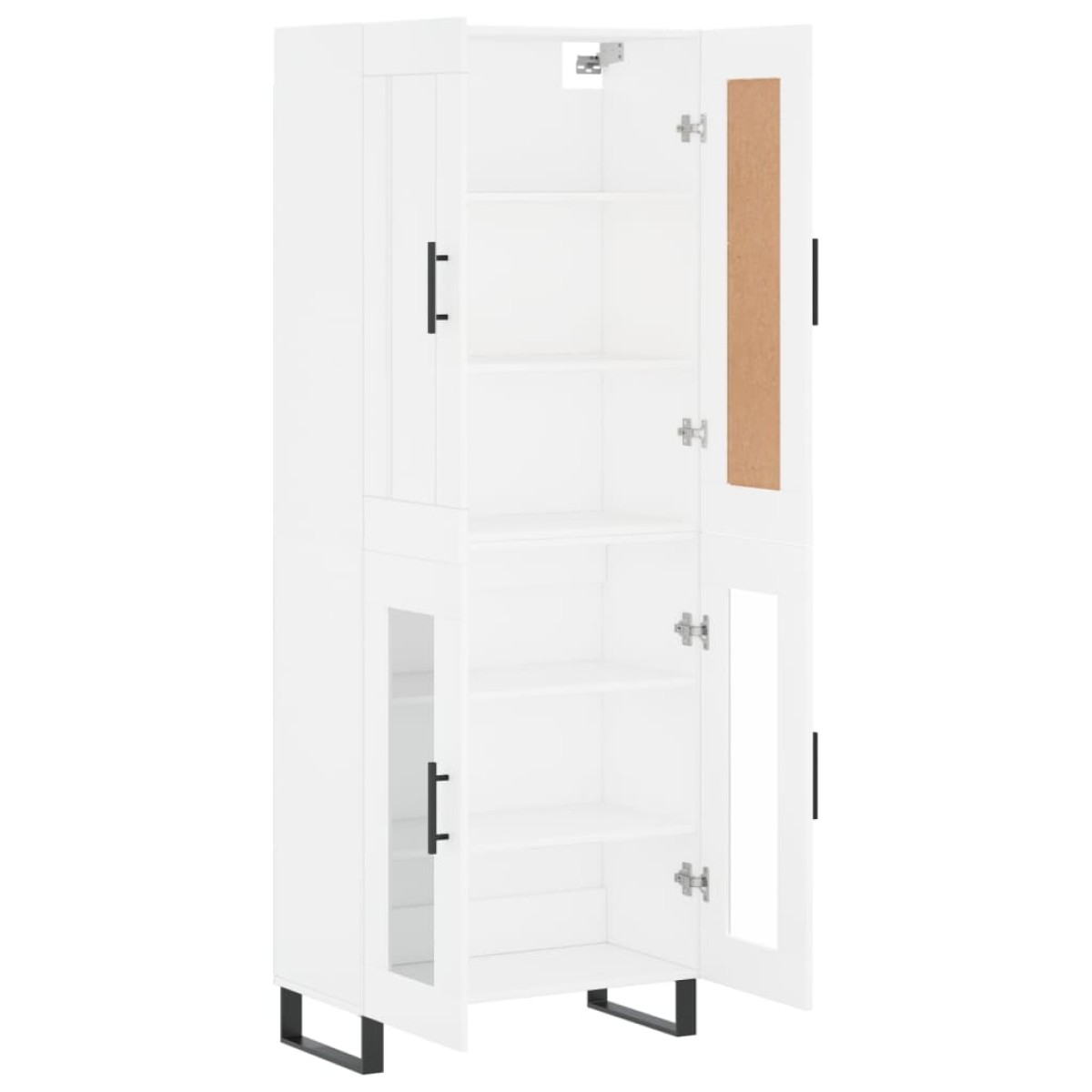 vidaXL Ντουλάπι Λευκό 69,5x34x180 εκ. από Επεξεργασμένο Ξύλο