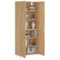vidaXL Ντουλάπι Sonoma δρυς 69,5 x 34 x 180 εκ. από Επεξεργασμένο Ξύλο