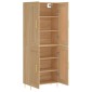 vidaXL Ντουλάπι Sonoma δρυς 69,5 x 34 x 180 εκ. από Επεξεργασμένο Ξύλο