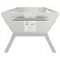 vidaXL Δίσκος Μπάρμπεκιου Ασημί 158x42x31 εκ. από Ανοξείδωτο Ατσάλι