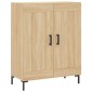vidaXL Ντουλάπι Sonoma δρυς 69,5 x 34 x 180 εκ. από Επεξεργασμένο Ξύλο