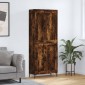 vidaXL Ντουλάπι Καπνιστή Δρυς 69,5x34x180 εκ. από Επεξεργασμένο Ξύλο