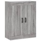 vidaXL Ντουλάπι Γκρι Sonoma 69,5 x 34 x 180 εκ. Επεξεργασμένο Ξύλο