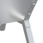 vidaXL Δίσκος Μπάρμπεκιου Ασημί 118x42x30,5 εκ. από Ανοξείδωτο Ατσάλι