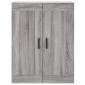 vidaXL Ντουλάπι Γκρι Sonoma 69,5 x 34 x 180 εκ. Επεξεργασμένο Ξύλο