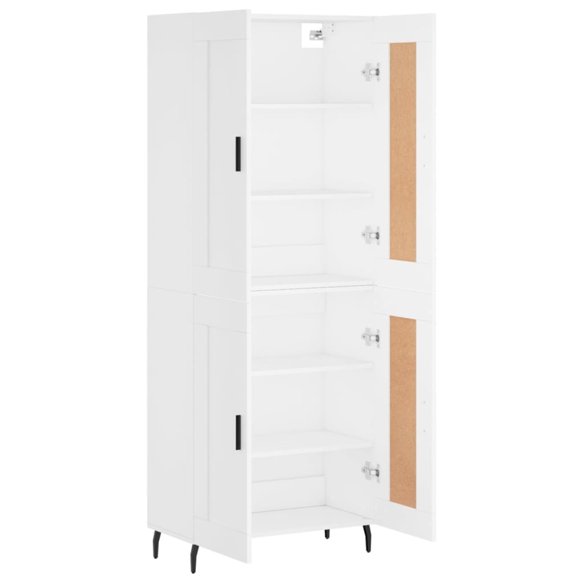 vidaXL Ντουλάπι Λευκό 69,5x34x180 εκ. από Επεξεργασμένο Ξύλο