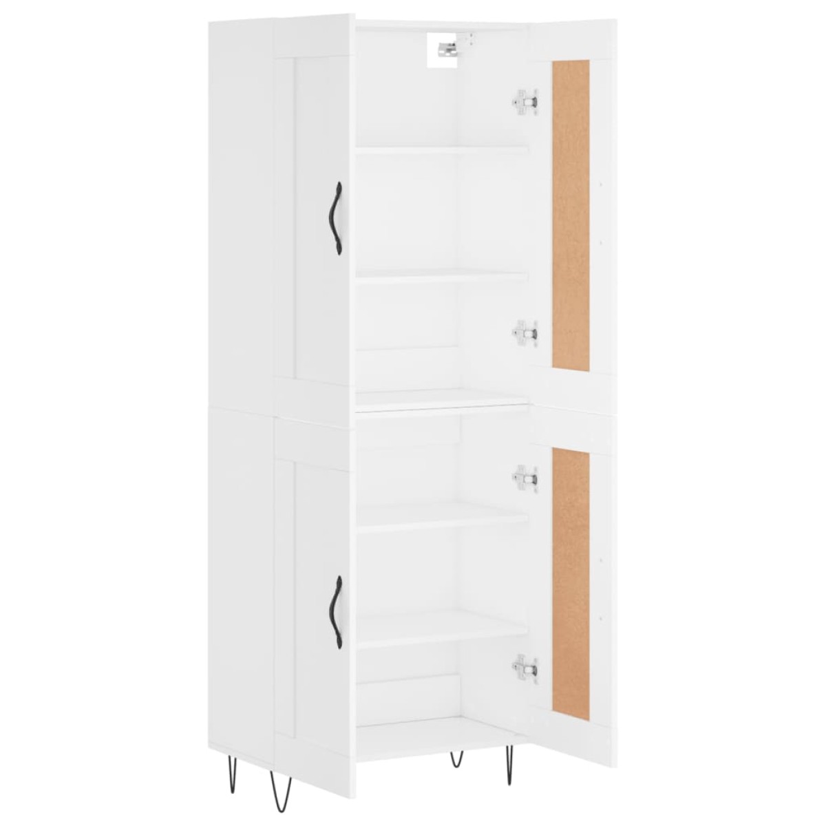 vidaXL Ντουλάπι Λευκό 69,5x34x180 εκ. από Επεξεργασμένο Ξύλο