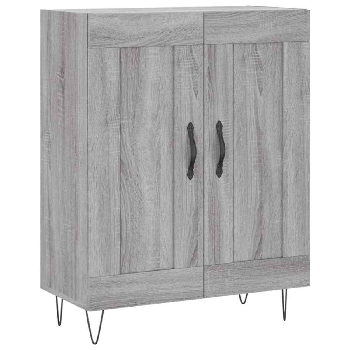 vidaXL Ντουλάπι Γκρι Sonoma 69,5 x 34 x 180 εκ. Επεξεργασμένο Ξύλο